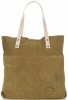 Bőr táska shopper bag Vittoria Gotti zöld V8267